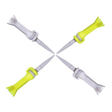 4pcs PU Plastic Golf Tees Oriented Guide Rotatable Flex Tees 76mm Trai