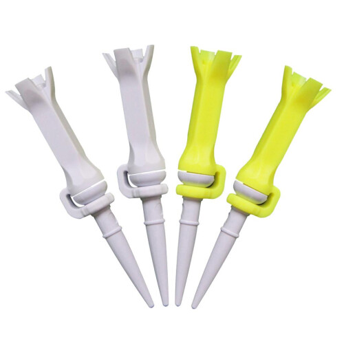 4pcs PU Plastic Golf Tees Oriented Guide Rotatable Flex Tees 76mm Trai 1