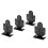 4pcs Metal Practice Silhouette Shooting Aim Target Mini Plinking Targe 3