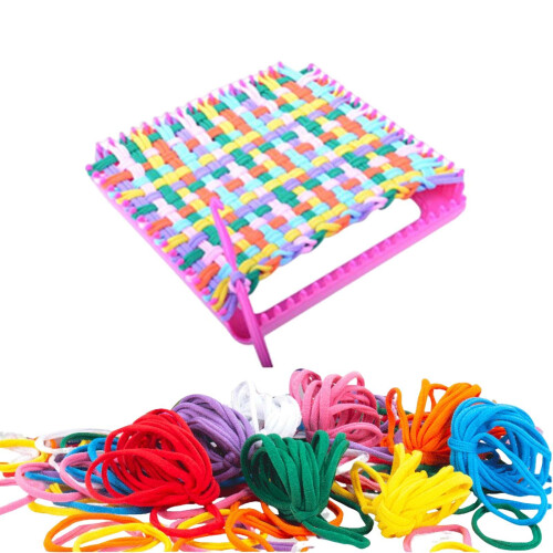 Square Knitting Loom set with Hook Needle Rope Crochet Accessories for 1