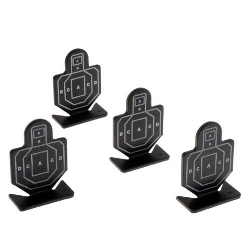 4pcs Metal Practice Silhouette Shooting Aim Target Mini Plinking Targe 1