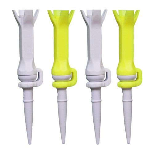 4pcs PU Plastic Golf Tees Oriented Guide Rotatable Flex Tees 76mm Trai 2