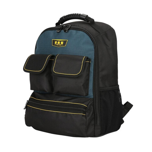 15 Pockets Large Heavy Duty Electrician Tools Kit Backpack w/ Shoulder 1