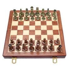 Antique Folding Chess Set Portable Family Game Toys International Ches