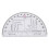Half Round Protractor Transparent for Working Land Navigation Travelin 3