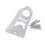 Flagpole Holder Base White with Screws Mounting for Windsock Patio 1