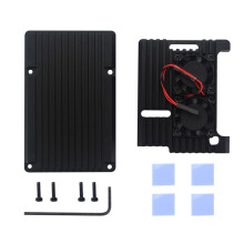 Dual Fan Cooler Fan Heatsink with Metal Case for Raspberry Pi 3B+/3B/2