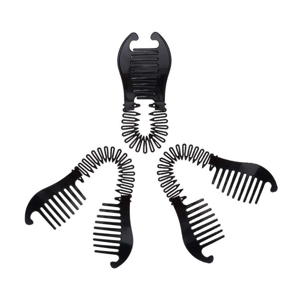 Unisex 3Pcs Hairstyling Clip Bun Donut Twist Braid Ponytail Maker Accessory B