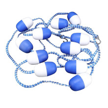 Swimming Pool Safety Rope Line Rope & Float Kit w/ Hooks 16'