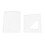 2pcs Card Holder Case Acrylic Leather Craft Pattern Stencil Template D 2
