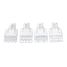 20x Acrylic Cake Scraper Supplies Icing Edge for Birthday Fondant