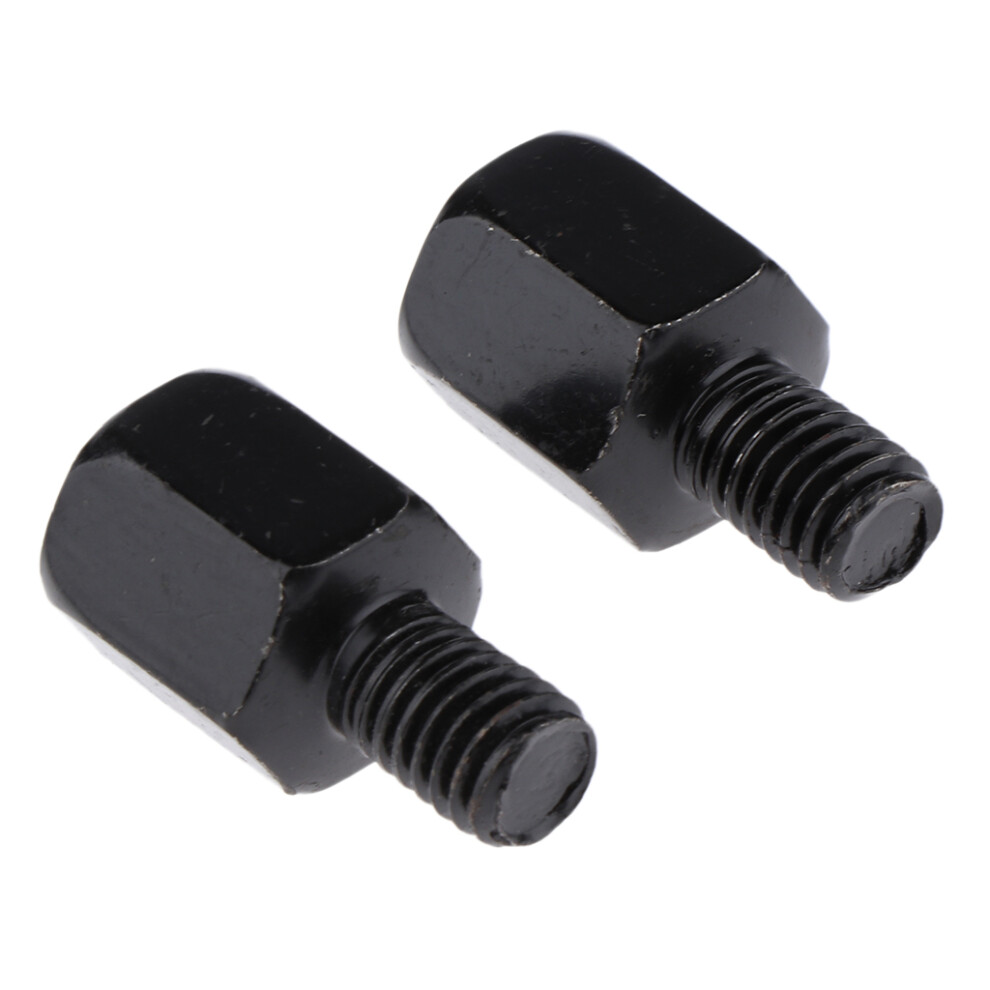 Scooter Motorcycle Rearview Side Mirror Rh 10Mm - Lh 8Mm Adapter Black 6901423109858