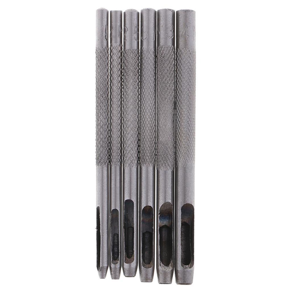 6Pcs Heavy Duty Leather Hollow Hole Punch Set 1Mm 2Mm 2.5Mm 3Mm 3.5Mm 6901423088719