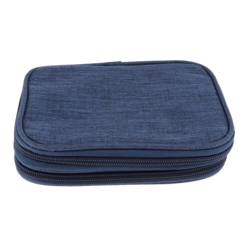 Crochet Hook Case Organizer Zipper Bag with Web Pockets Knitting Acces 1