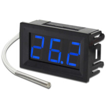 Industrial Blue Digital Display LED Temperature Thermometer Panel Mete
