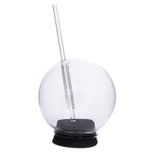 Clear Cocktail Glass with Straw Fishbowl Cups for Milk Juices Cocktail