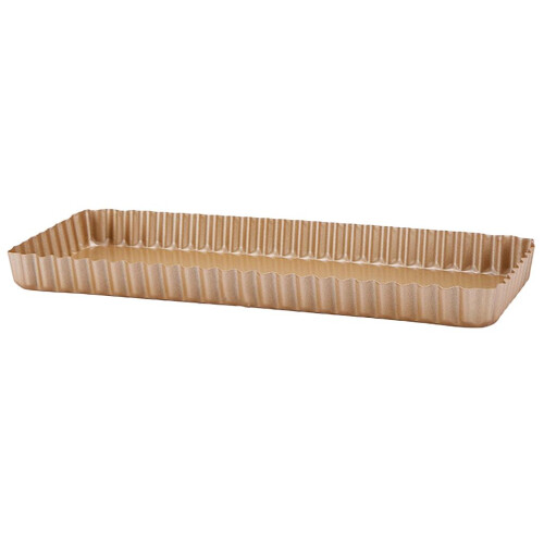Rectangular Tart Pan with Lose Base Quiche Tin Oven Baking Tray Non St