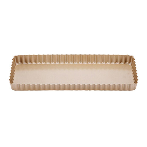 Rectangular Tart Pan with Lose Base Quiche Tin Oven Baking Tray Non St 1