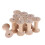 10Pcs Wooden Empty Spools for Wire Thread Bobbins Cord Coils 3.5 x 6cm 3