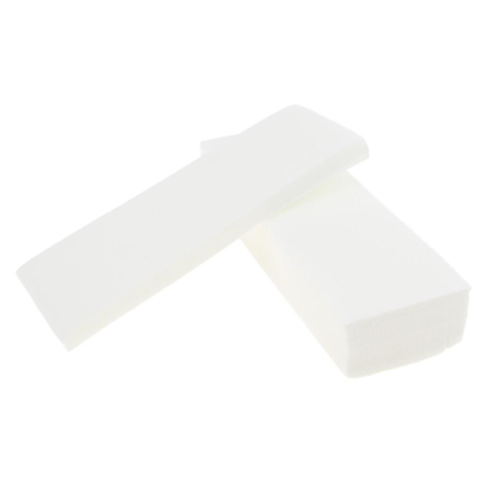 100 Pcs Non woven Depilatory Paper Waxing Strips for Legs Hair Removal