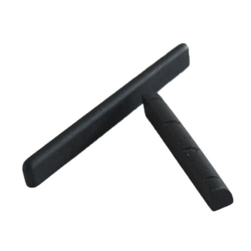 Ebony Wood Guitar Nut and Saddle Set for 4 String Ukulele Guitar Acces 1