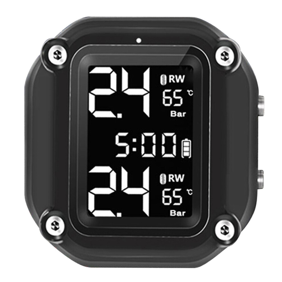 Motorcycle Tpms Tire Pressure Monitoring System Gauge Lcd Display Dura 6901423102095