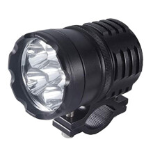 Motorcycle LED Headlight White Fog Headlamp External Auxiliary Lamp