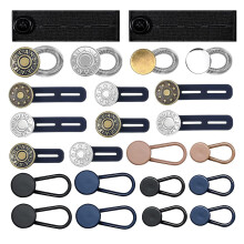24x Detachable Waist Band Extender Widen Expander Button Jeans Elastic