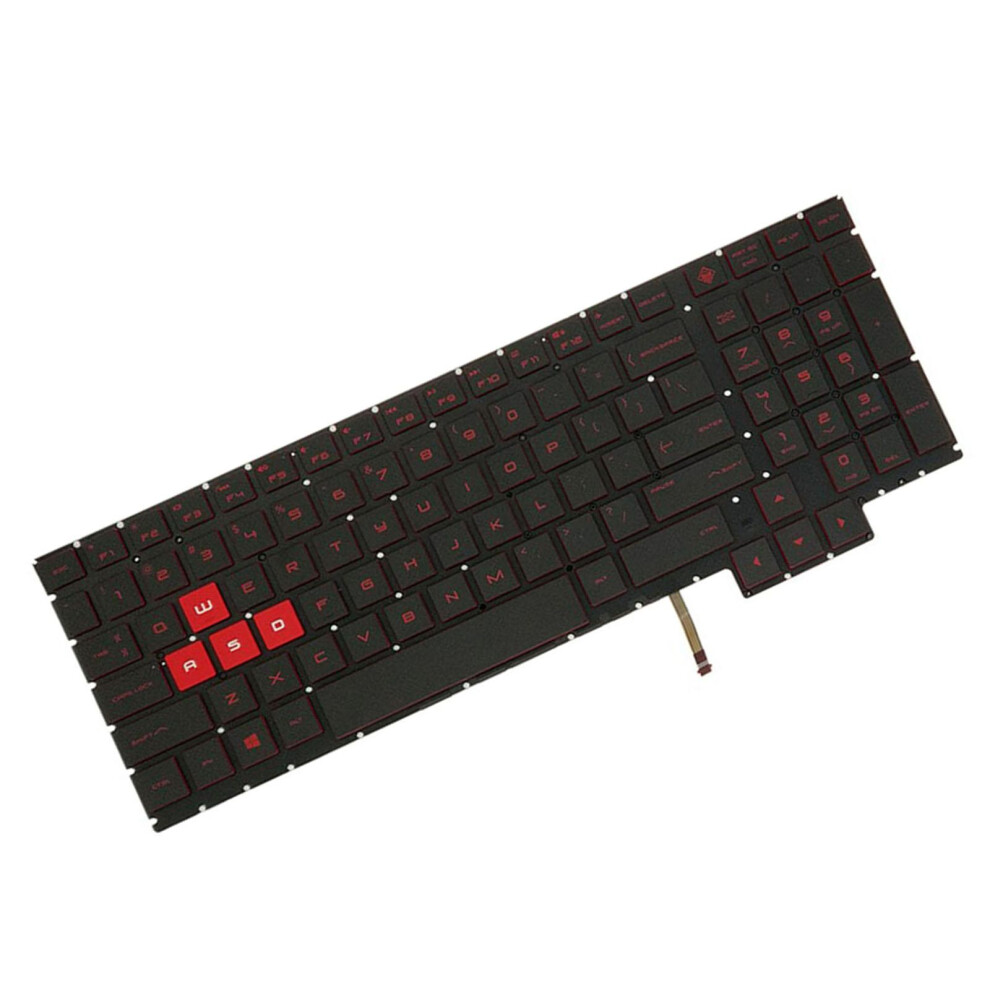 Us English Keyboard For Hp Omen 15-Ce010ca Laptop Ribbon Cable Include Black/Red 6901423097322