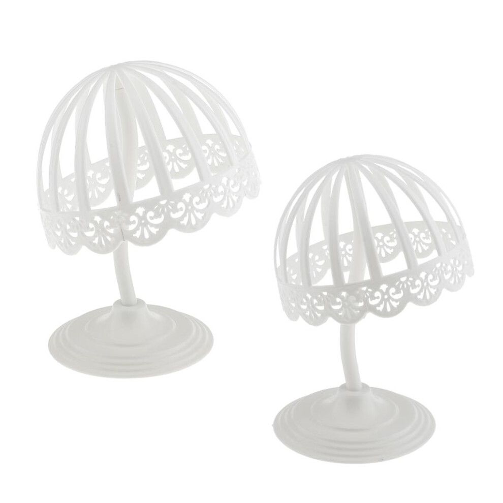 2pcs Plastic Baby Hat Cap Storage Display Holder Wigs Rack Shelf Stand