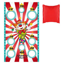 Sandbags Throwing Game Clown Flag Party Decor New Year 2022 Game