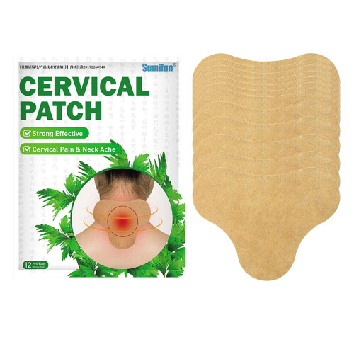 12 Sheets Natural Cervical Patch Relaxing Pain Plaster Sticker Self Ad 2