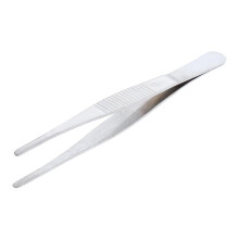 140mm/5.51" Stainless Steel Straight Tweezers for Detailed Work Labora