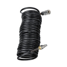 1/4"PE Pneumatic Tube Air Recoil Hose Coil with Quick Coupling Access