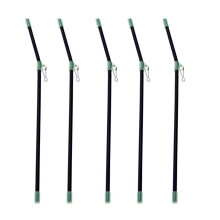 5Pcs Anti Booms with Strong Snap, Luminous Fishing Rig Bent Booms L