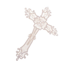 Cross Design Embroidery Flower Patches Sewing Appliques DIY Clothing D