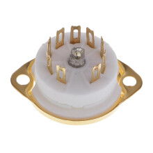 Gold plated 9pin PCB mounting Vacuum tube socket GZC9-F for 12AX7,12AT