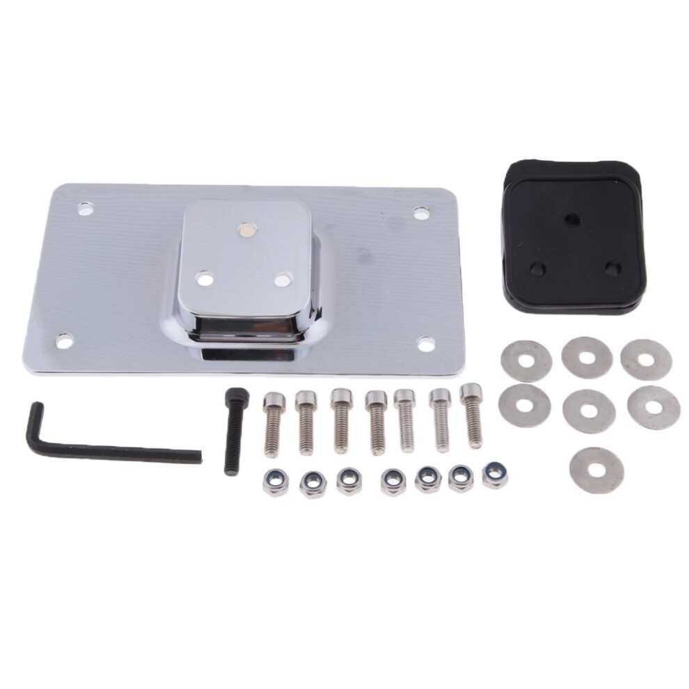 Laydown Tilt License Plate Frame Mount For Harley Sportster Softail 6901423120068