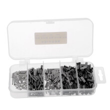 500Pcs Single & Double Barrel Copper Crimp Sleeves Fishing Crimps for