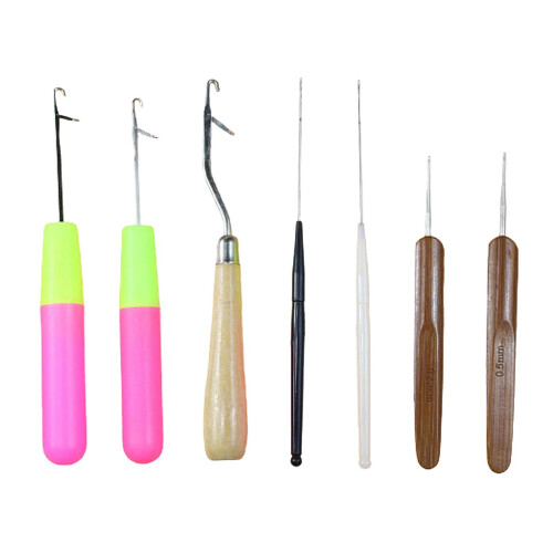 7x Latch Hook Set Quality Crochet Needle Hook for Rag Rug Making Kit T
