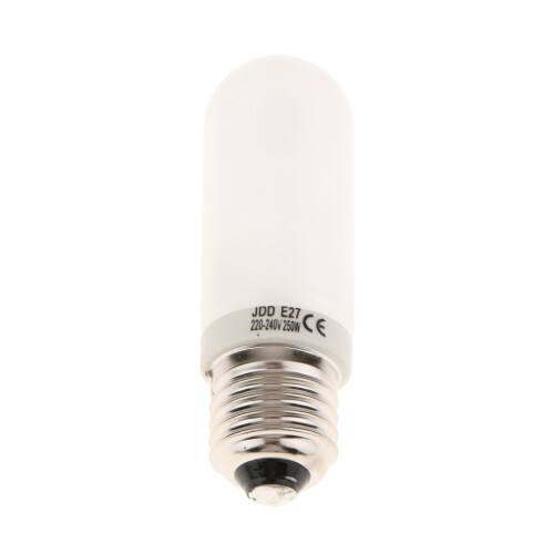 JDD Type 250W 220-240V E27 Frosted Halogen Light Bulb Modeling Lamp Tu
