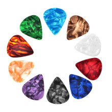 10pcs Plastic Guitar Bass Pick Plectrum Hearted Shape Instruments 0.96
