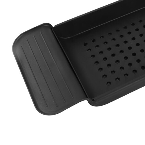 Black Plastic Bathtub Tray with Drain Design for Spa-Like Experience 2