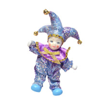 Porcelain Triangel Doll Crafts Vintage Doll Figurine for Christmas Fes