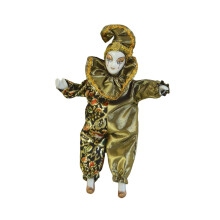 Clown Stuffed Toy with Costume Funny Handmade Clown Model for Gift
