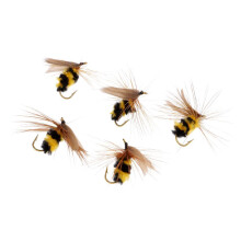 5Pcs Bumble Bee Nymph Trout Flies Fly Fishing Hook Bionic Bee Insect B