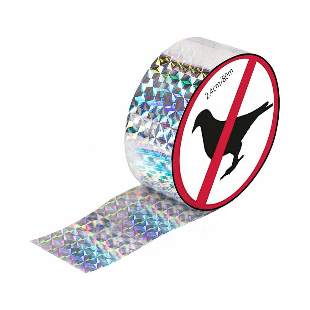 Reflective Scare Tape For Versatile Application, Bird Repellent, High Quality Materials (80M X Approx. 2.4Cm) 9173940534988