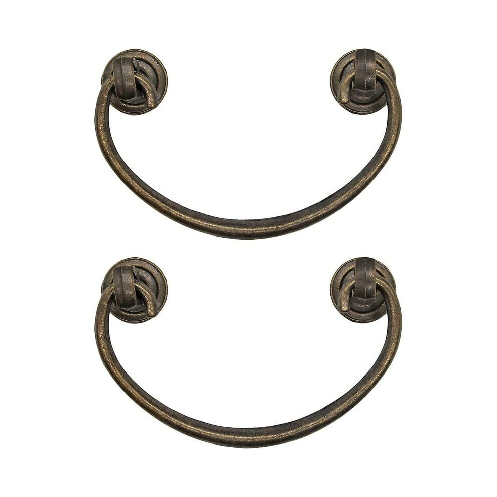 Dark Antique Brass, Durable Design Zinc Alloy Dresser Pulls, Furniture Hardware For Cabinets Easy Grip Handles, Suitable For Furniture (Antique 9173940526556