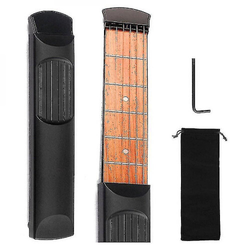 Silent Practice Guitar Chord Trainer, 6-String Portable Guitar Practice Tool for Muscle Memory Improvement 2