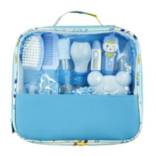 Babyverzorgingsset voor pasgeborenen, multifunctionele en veilige babyverzorgingsset, BPA-vrije plastic babynagelschaar voor thuis en op reis